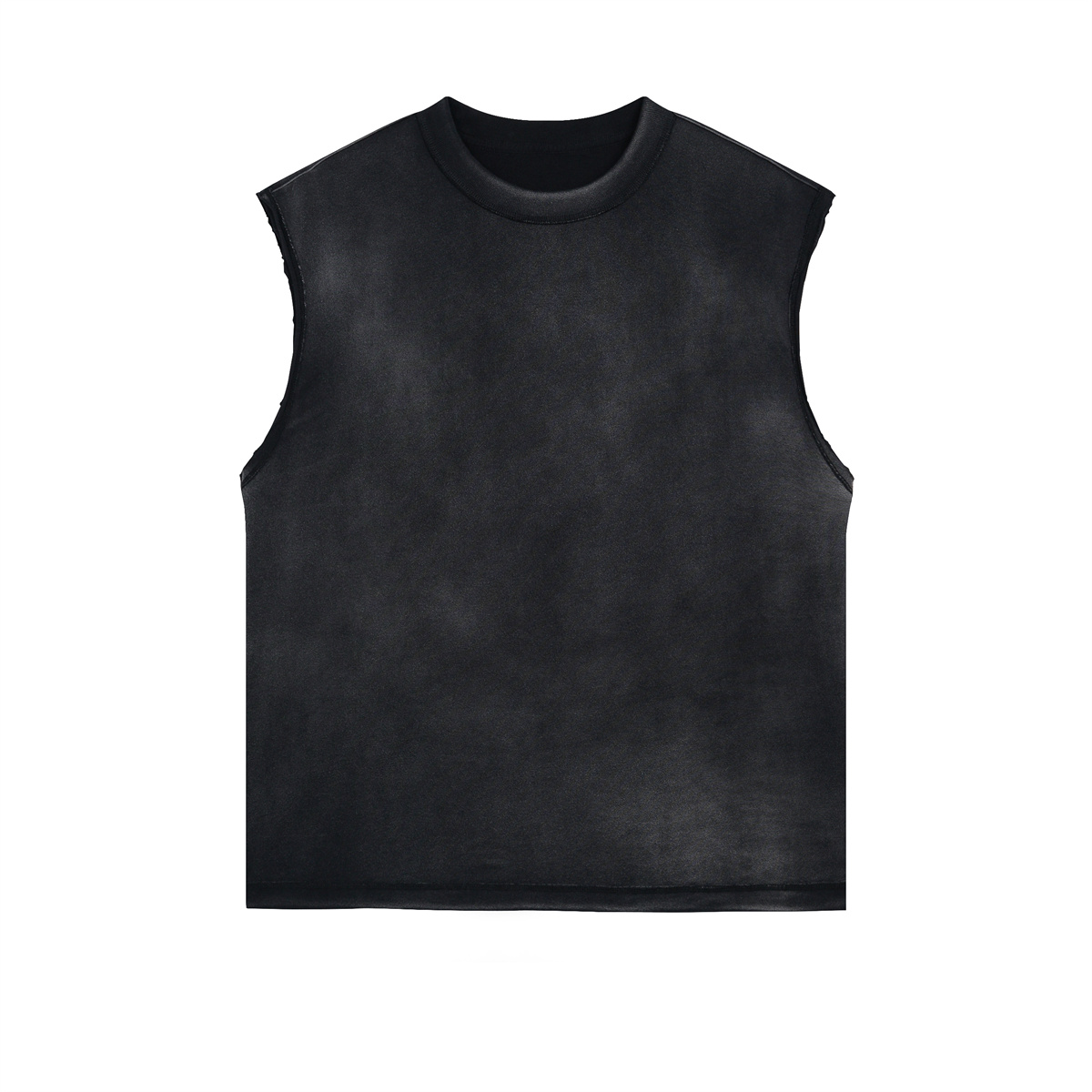 AR-715 Acid wash oversized sleevless t shirt